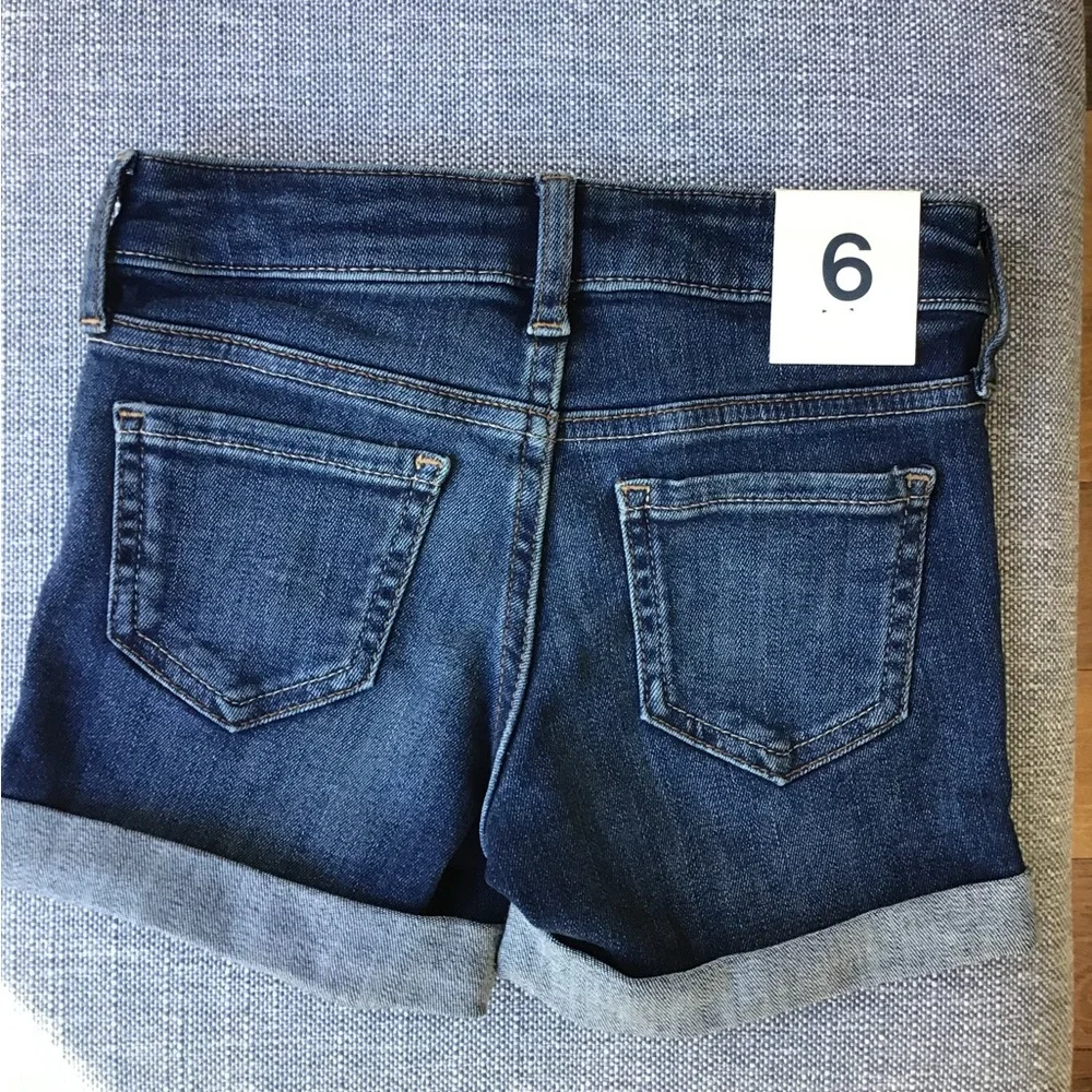 GAP Denim‎ Jean Shorts Stretch Adjustable Waistband Cuff Classic